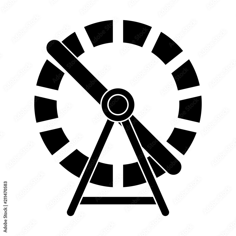 hamster wheel silhouette design isolated on white background hamster wheel silhouette design isolated on white background