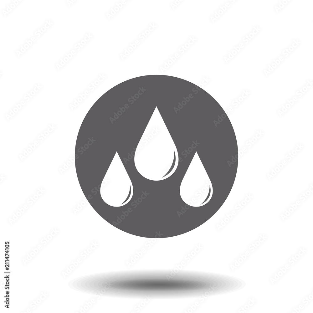 Drop Water, Splash Water Icon Vector. oil/ blood Logo Template Drop Water, Splash Water Icon Vector. oil/ blood Logo Template