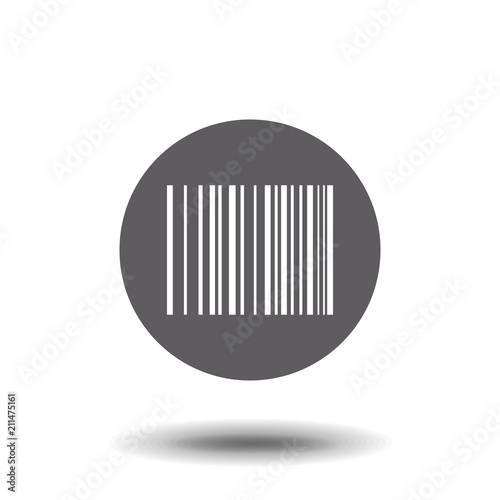Barcode icon (flat design)