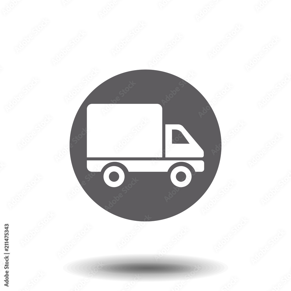 truck icon delivery. One of set web icons truck icon delivery. One of set web icons