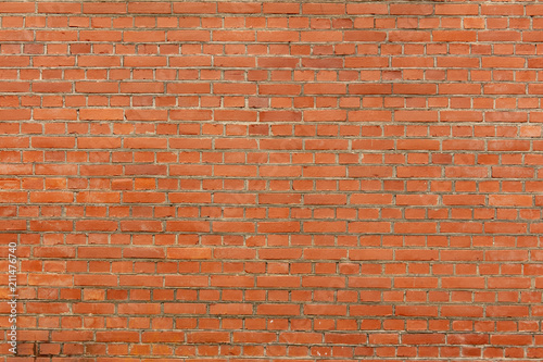 Cobbles of red brick as an abstract background