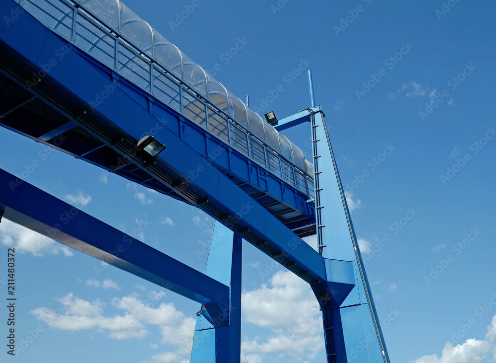Port walkway used to embark and disembark people from the passenger ships. Port walkway used to embark and disembark people from the passenger ships.