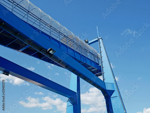 Port walkway used to embark and disembark people from the passenger ships. 