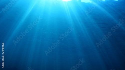 Abstract blue underwater background 