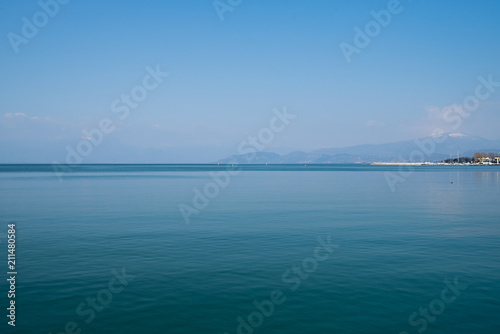 Fototapeta Naklejka Na Ścianę i Meble -  Lago di Garda. Water surface.