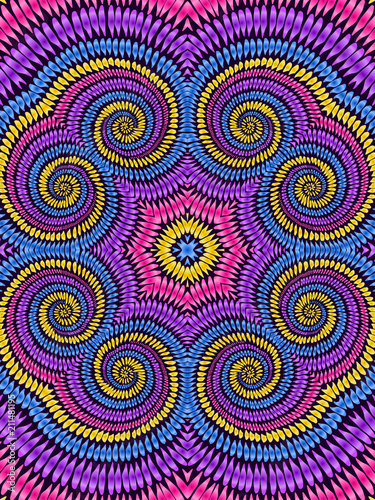 Boho tie dye background. Shibori. Hippie style. Batik. Ikat texture. Fashion background. Watercolor effect vector. Hippie rainbow ornament. Colorful abstract. Ethnic design.
