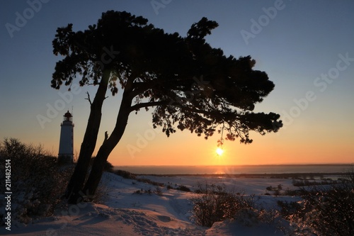 malerischer Sonnenaufgang auf Hiddensee, Mecklenburg-Vorpommern