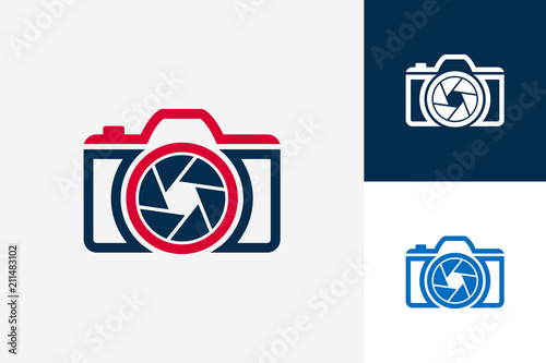 Camera Logo Template Design Vector, Emblem, Design Concept, Creative Symbol, Icon