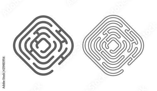 maze labyrinth logo icon