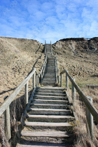 stairs in the dunes of denmark