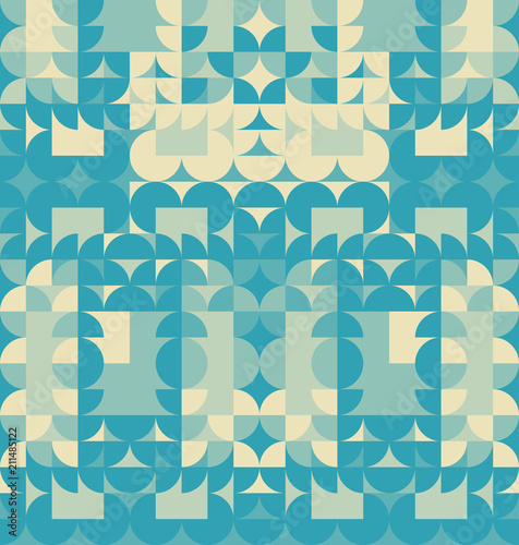 Abstract blue geometric design. Vector illustration. Pattern can be used as a template for brochure, annual report, magazine, poster, presentation, flyer and banner.