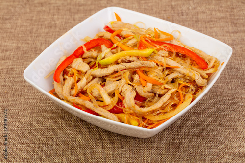 Glass noodle with pork