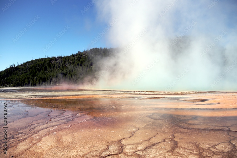 Hydrothermal activity – Yellowstone NP – USA 