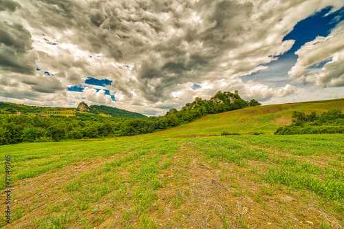 sanctuary on peak in countryside photo