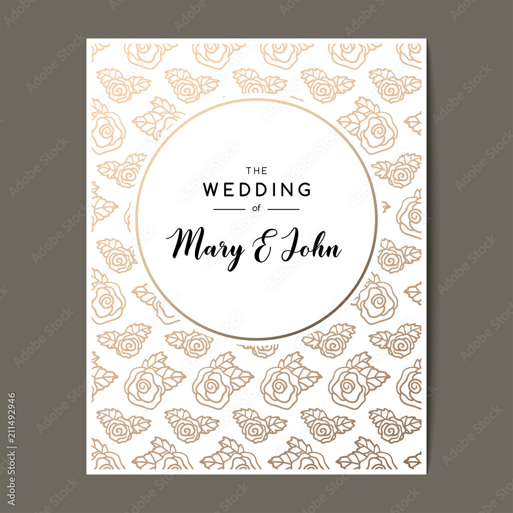 Elegant wedding invitation background. Stock Vector | Adobe Stock