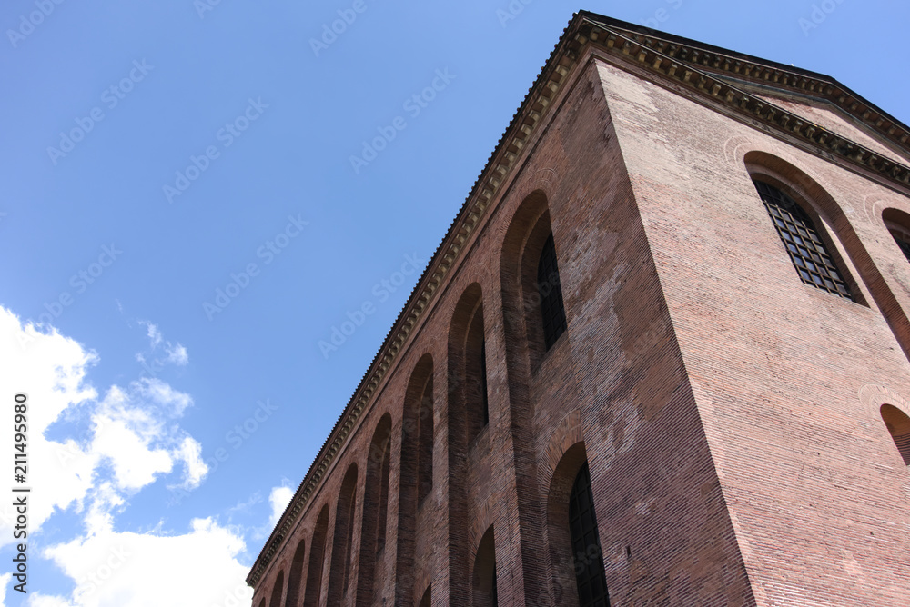 The Basilica of Constantine or Aula Palatina, in Trier, Germany. The basilica was built in the 4th century.