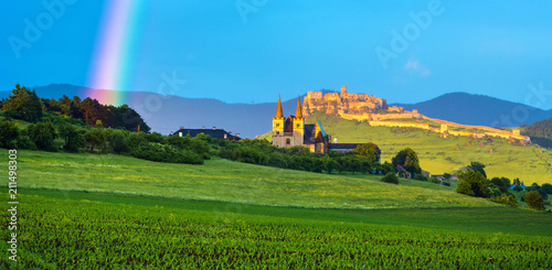 Obraz na płótnie The Spis Chapter and the Spis Castle the UNESCO heritage, Slovakia w salonie