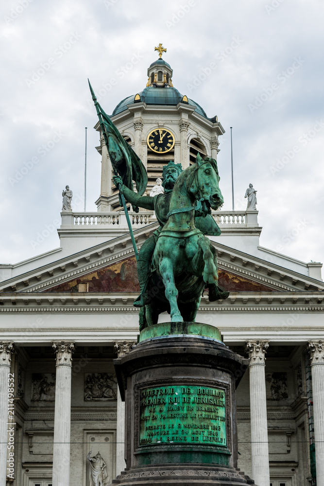 The kings statue in Brussels, Belgium
