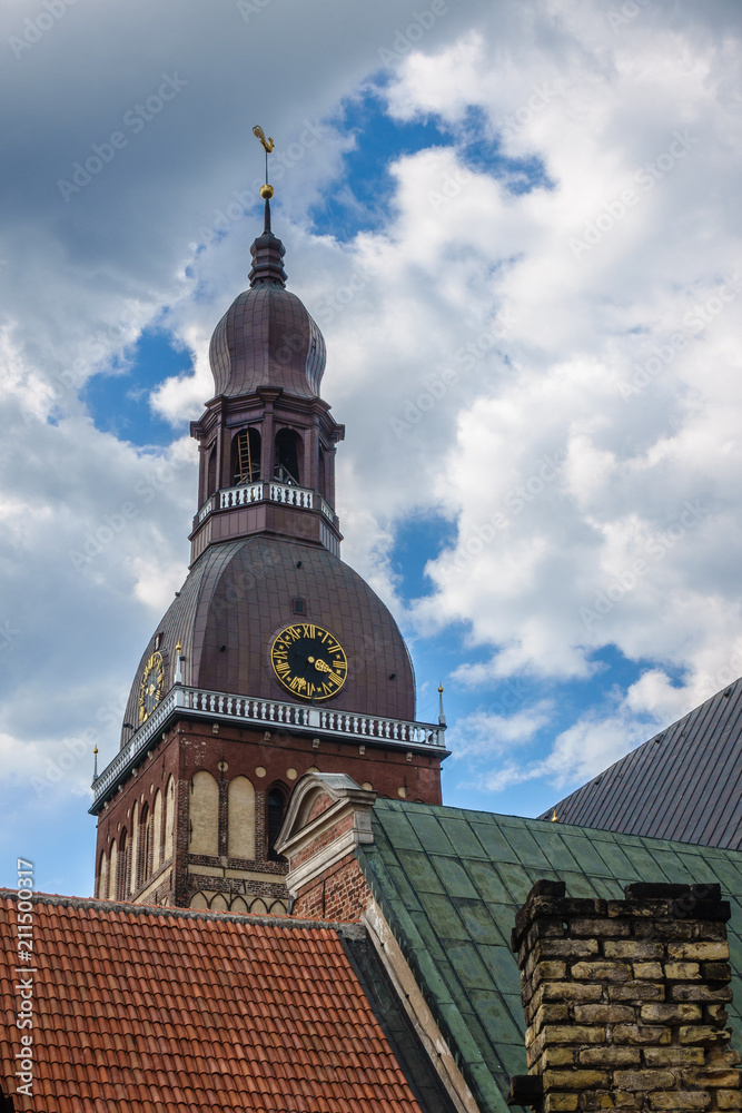 Tower of Medieval Dome Cathedral, Riga, Latvia Tower of Medieval Dome Cathedral, Riga, Latvia