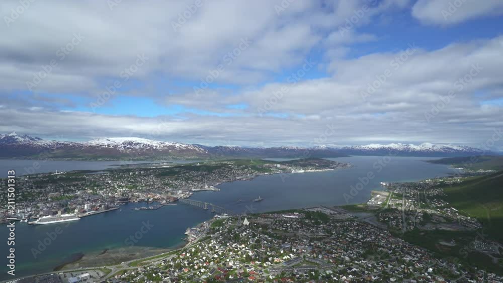 Tromso panoramic view - Scandinavian city, Norway Tromso panoramic view - Scandinavian city, Norway
