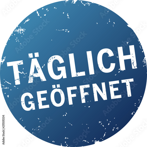 Button Täglich geöffnet