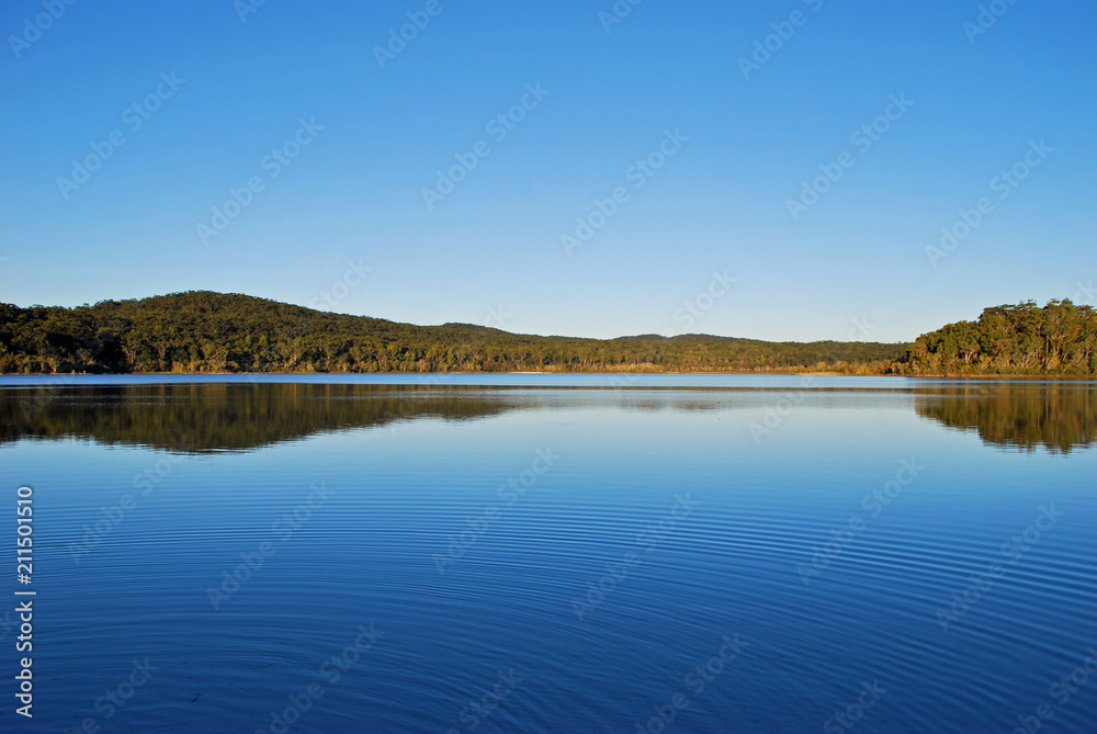 Reflection on Lake McKenzie