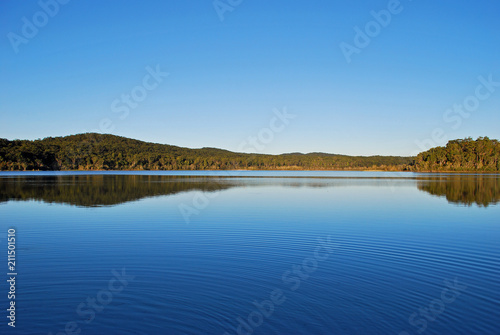 Reflection on Lake McKenzie