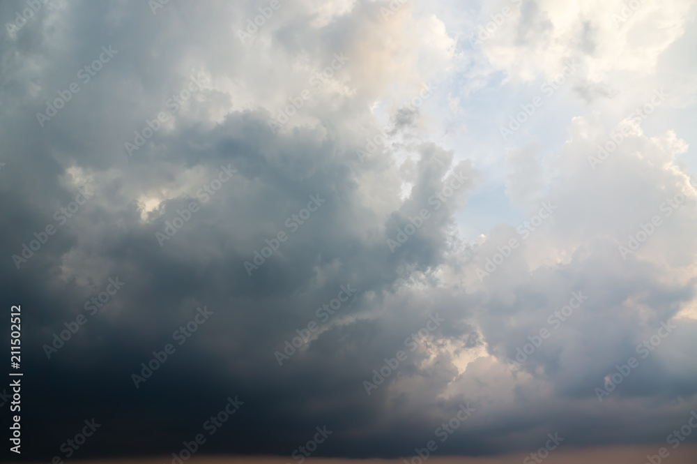 Dramatic rain cloud background pattern.