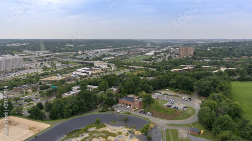 The skyline of Alexandria, Virginia, USA and surrounding areas as seen from the top of the George Washington Masonic Temple. photo