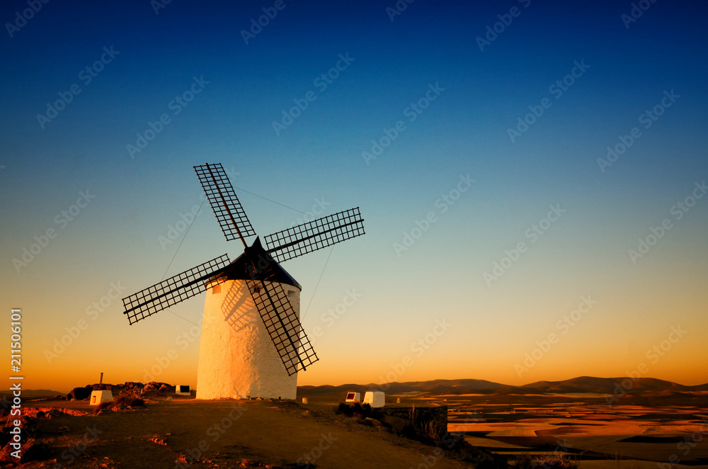 Consuegra is a litle town in the Spanish region of Castilla-La Mancha, famous due to its historical windmills, Caballero del verdegaban is the windmill's name