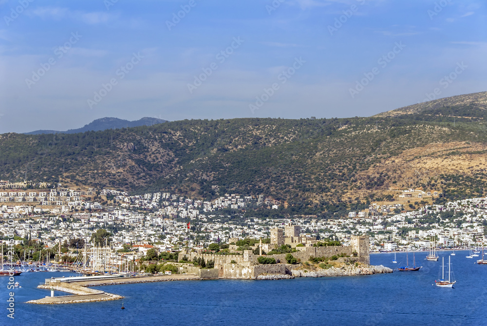 Bodrum, Turkey, 24 May 2010: Castle and Marina