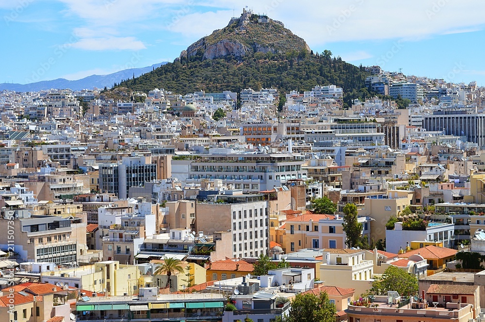 Cityscape of Athens, Greece