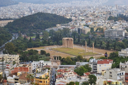 View of the Temple of Olympian Zeus, Athens, #Greece