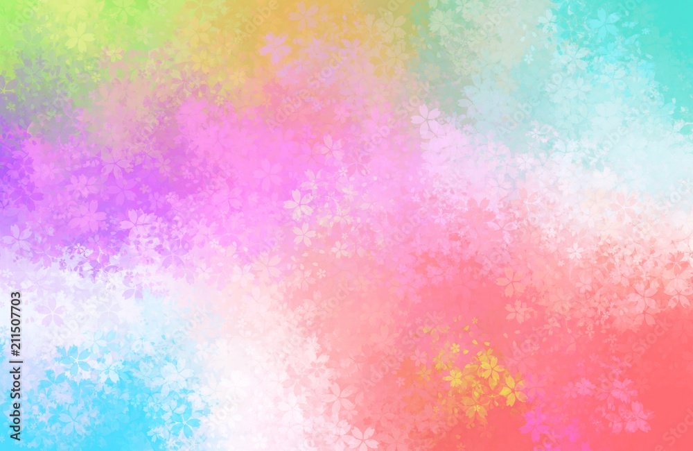 gradient colorful background with blossom flower pattern gradient colorful background with blossom flower pattern