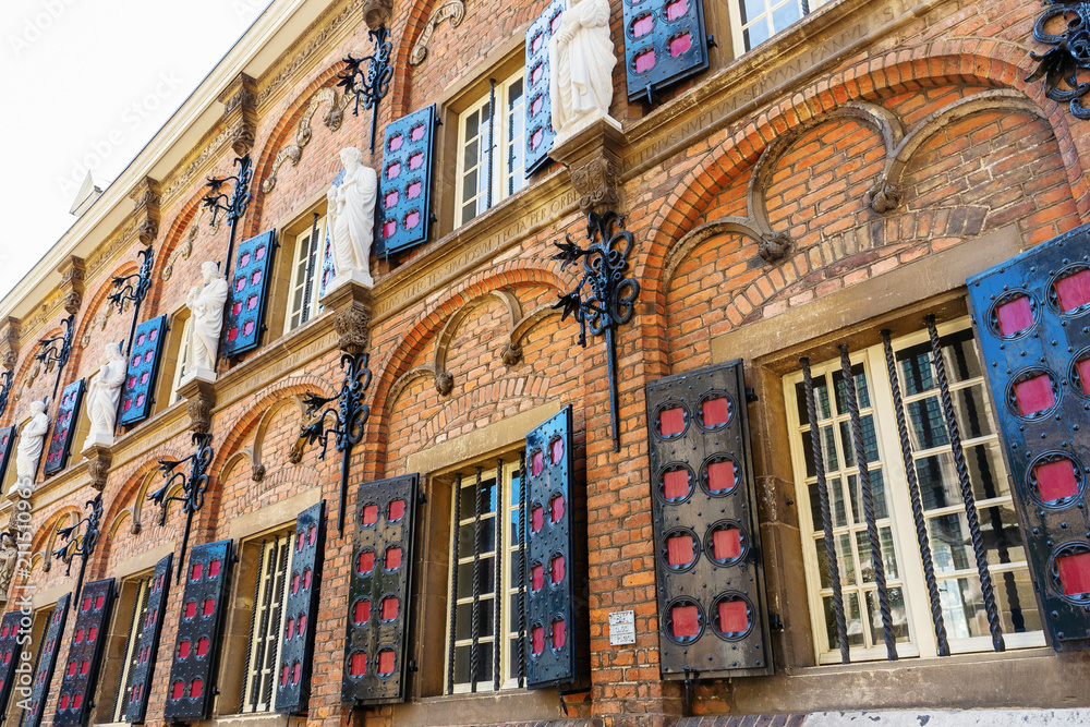 Fototapeta premium historical building of the Latin School in Nijmegen, Netherlands