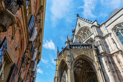 Latin school and Stevenskerk in Nijmegen, Netherlands photo