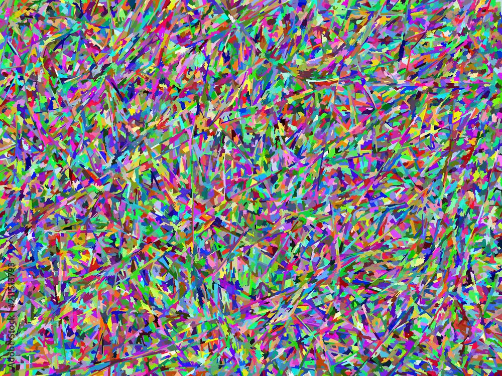 Multi coloured chaotic abstract background