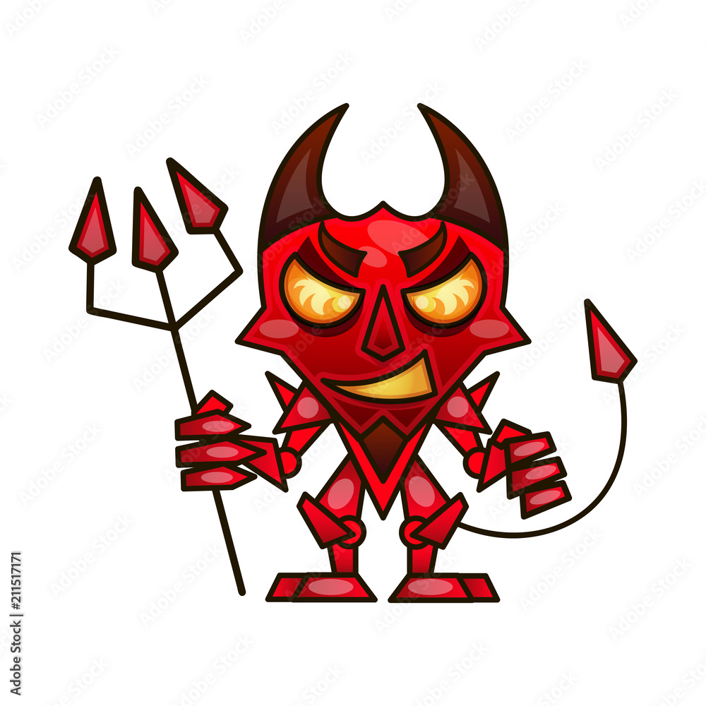 Funny Cartoon Character. Bad guy. Stock Vector | Adobe Stock Funny Cartoon Character. Bad guy. Stock Vector | Adobe Stock