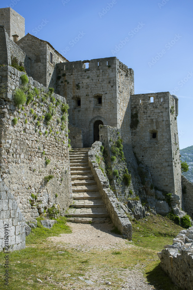 Obraz premium Klis fortress near Split, Croatia