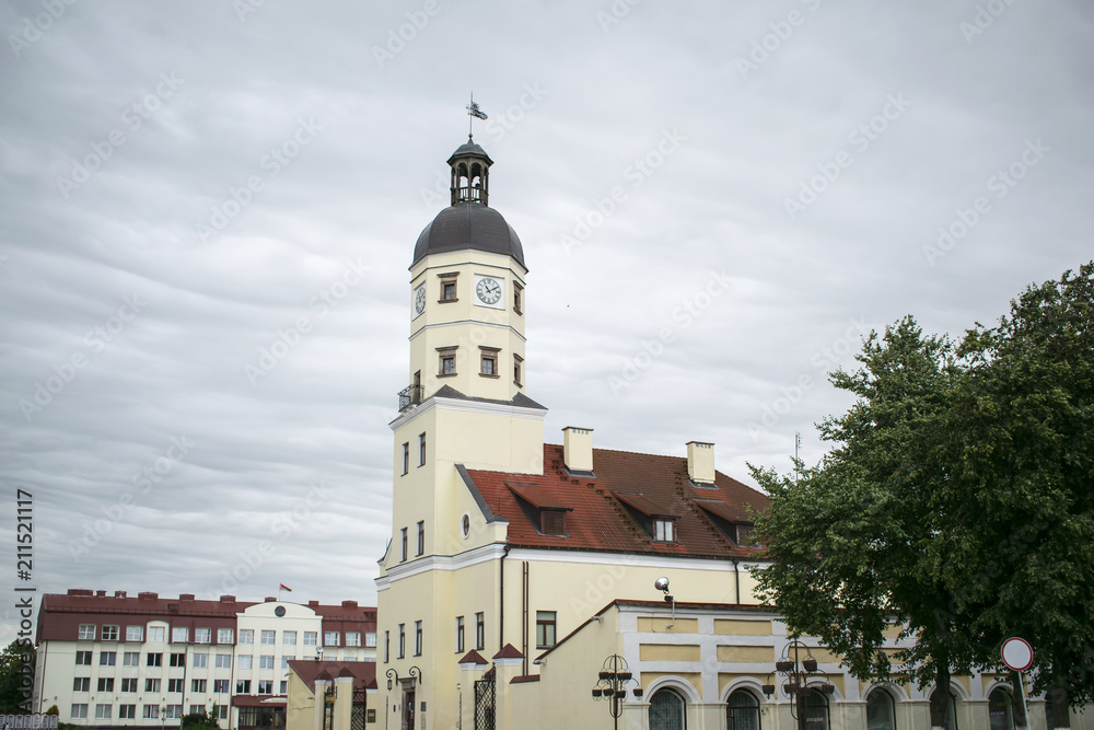 Nesvezh castle palace and castle complex architectural monument of Belarus