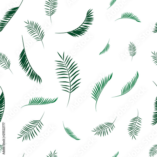 vector seamless beautiful artistic tropical pattern with exotic forest. Colorful original stylish floral print background, bright colors on white background. white background