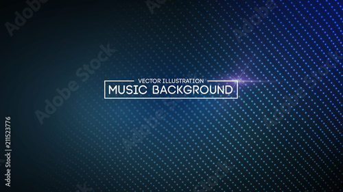 Music abstract background blue. Equalizer for music, showing sound waves with music waves, music background equalizer vector concept. Eps10 vector illustration.