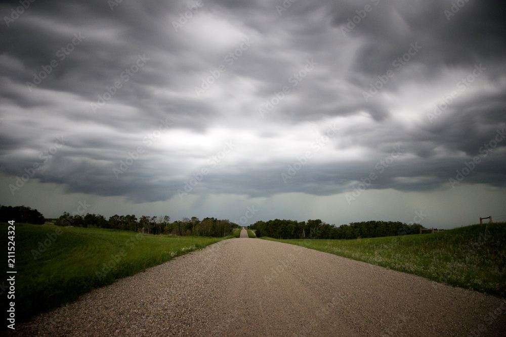 Fototapeta premium Prairie Storm Clouds Canada
