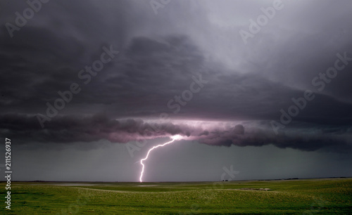 Prairie Storm Clouds Lightning