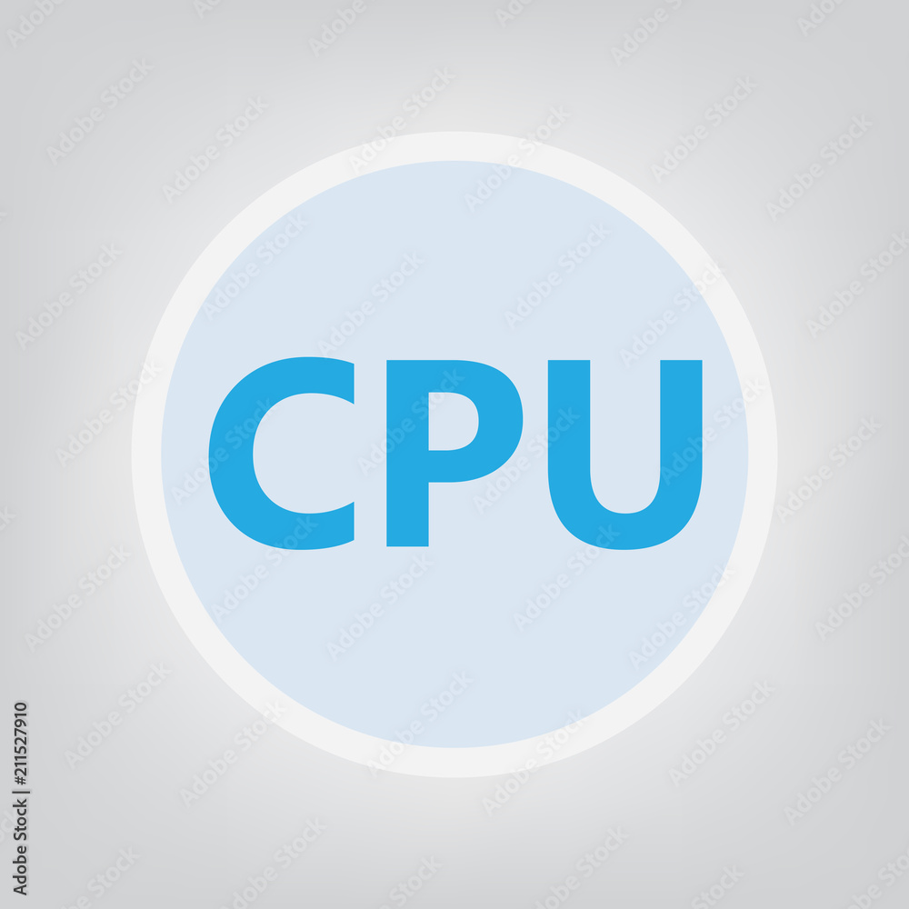 CPU (central processing unit)- vector illustration CPU (central processing unit)- vector illustration