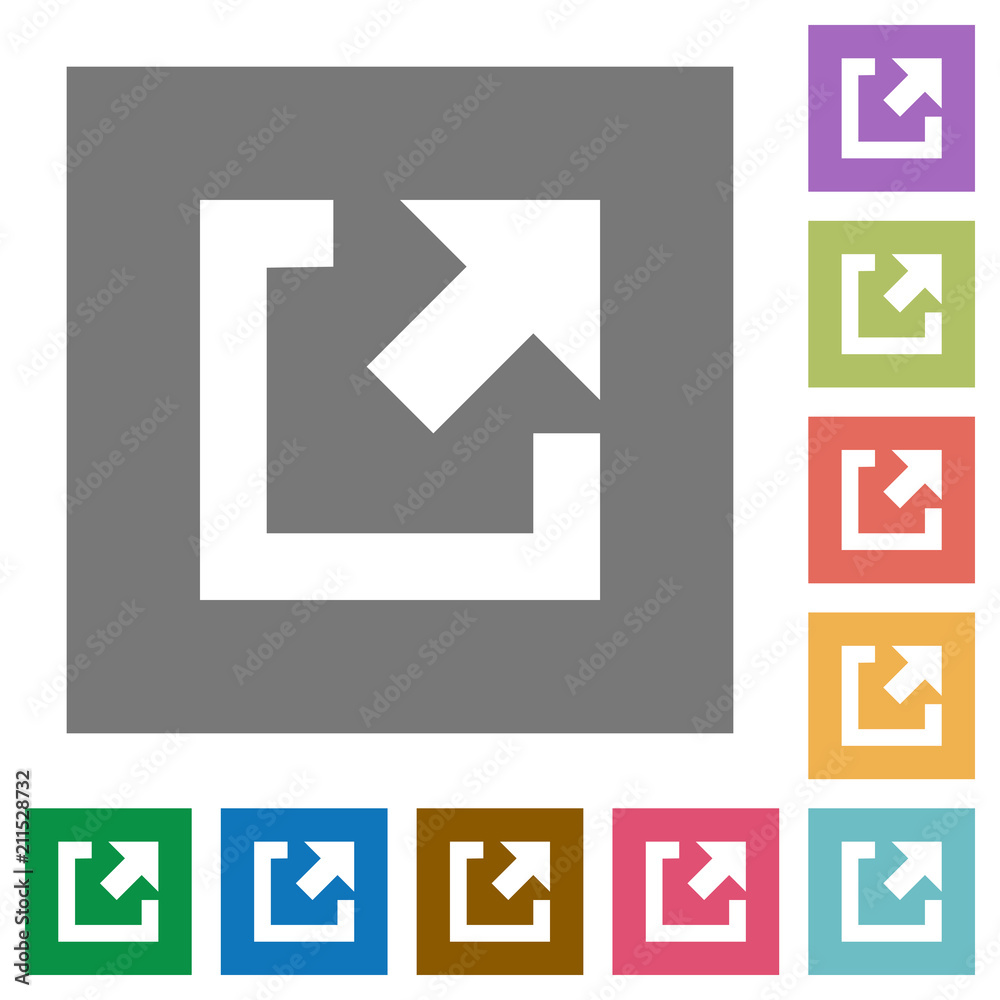 External link square flat icons External link square flat icons