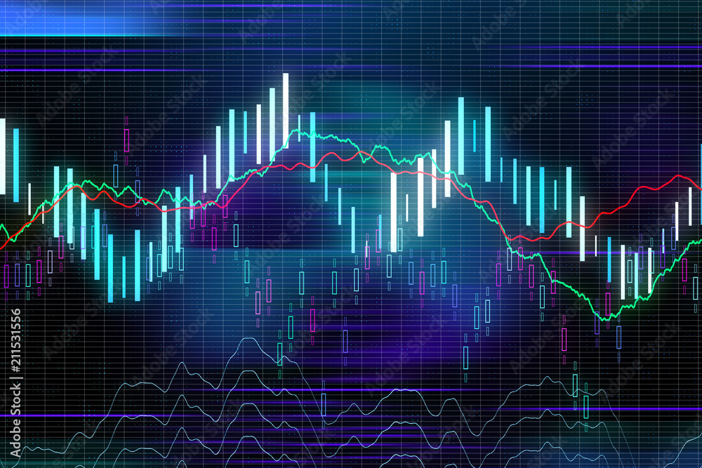 stock market candle stock market candle