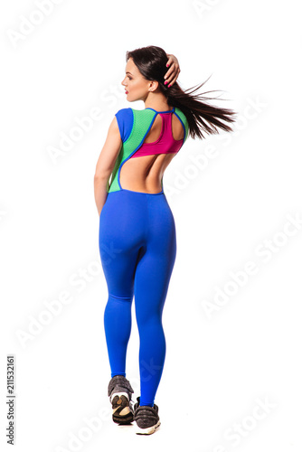 slim sporty fitness woman