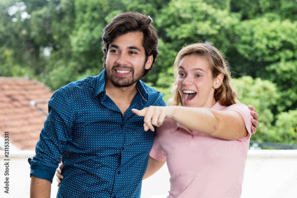 Fototapeta premium Tourist couple on sightseeing