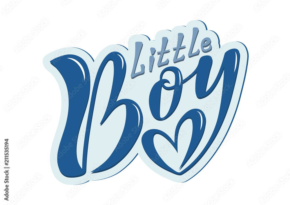 Beautiful handwritten text little boy on a textured background for holidays, baby shower, baby's birth, postcard, packing, printing on clothes, banner. Vector. Beautiful handwritten text little boy on a textured background for holidays, baby shower, baby's birth, postcard, packing, printing on clothes, banner. Vector.